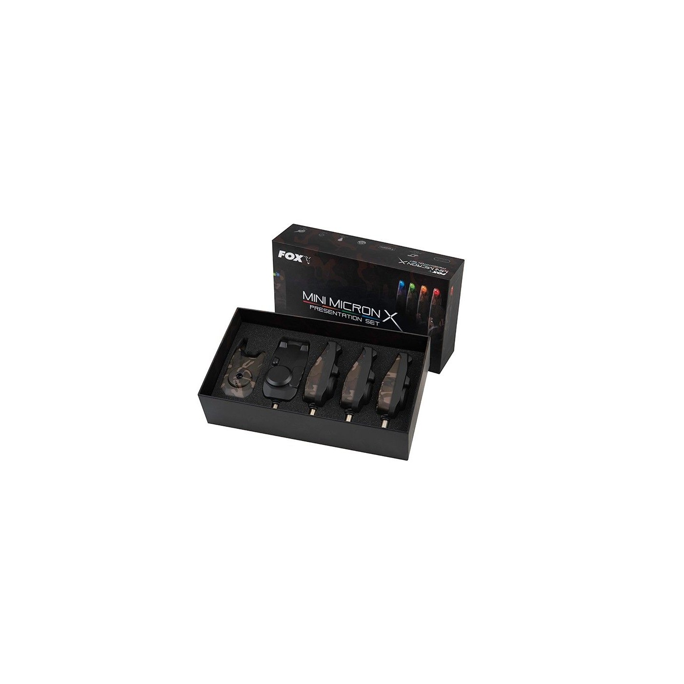 Zestaw sygnalizatorów Fox Mini Micron X Limited Edition Camo Set 4+1