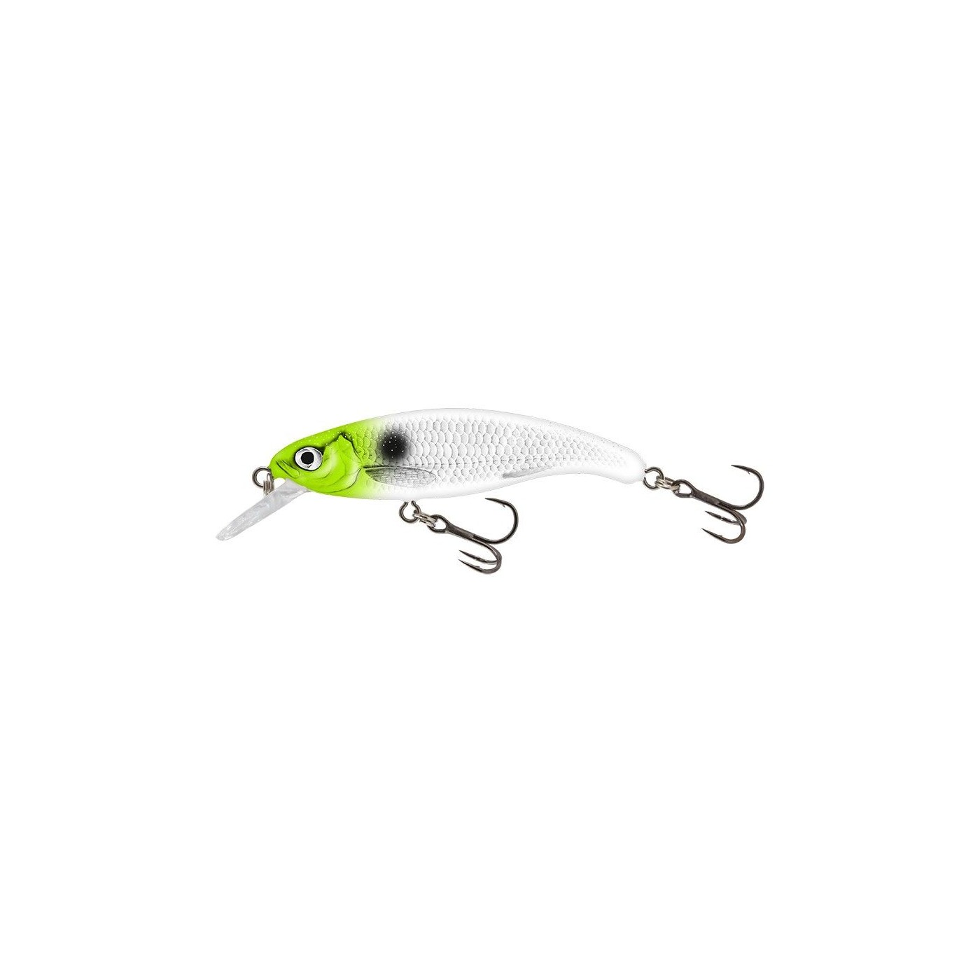 Wobler Salmo Slick Stick Floating 6cm/3g, Green Bone Flash