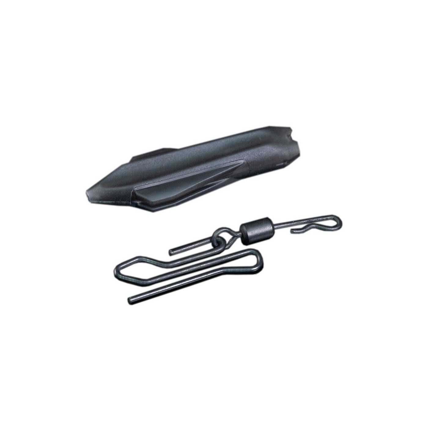 Bezpieczny klips Ridge Monkey Connexion Uni Lead Clip Silt Black (5szt.)