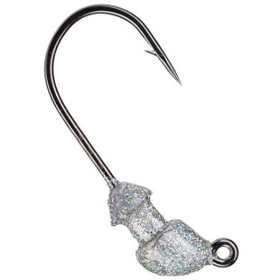Główka jigowa Strike King Baby Squadron Swimbait Jig Head, Silver Bling (3szt.)