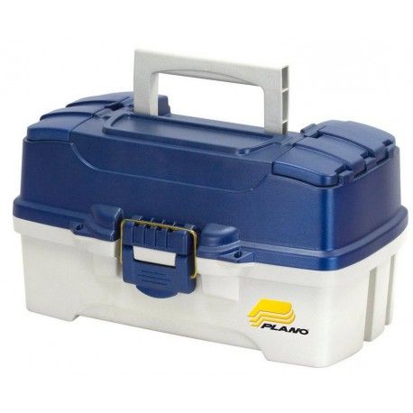 Skrzynka na akcesoria Plano Two-Tray Tackle Box, Blue Metallic/Off-White