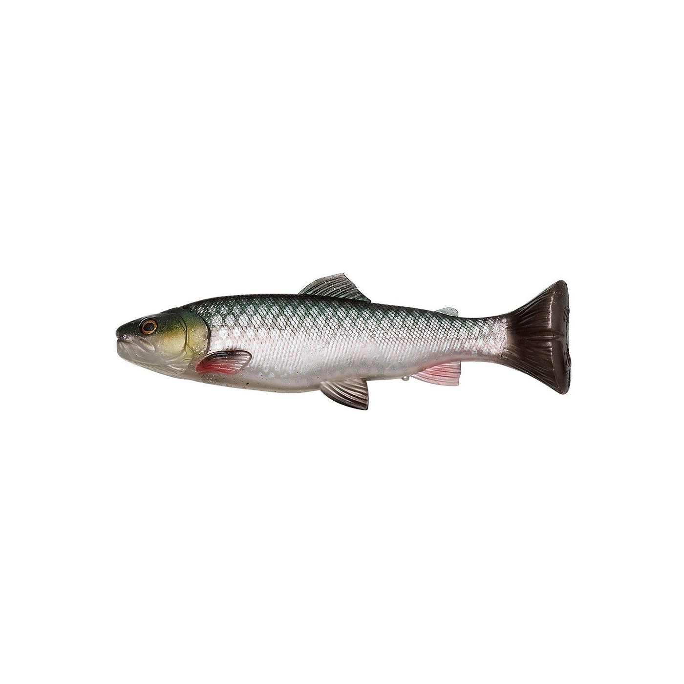 Przynęta gumowa Savage Gear 3D Craft Trout Pulsetail, Green Silver