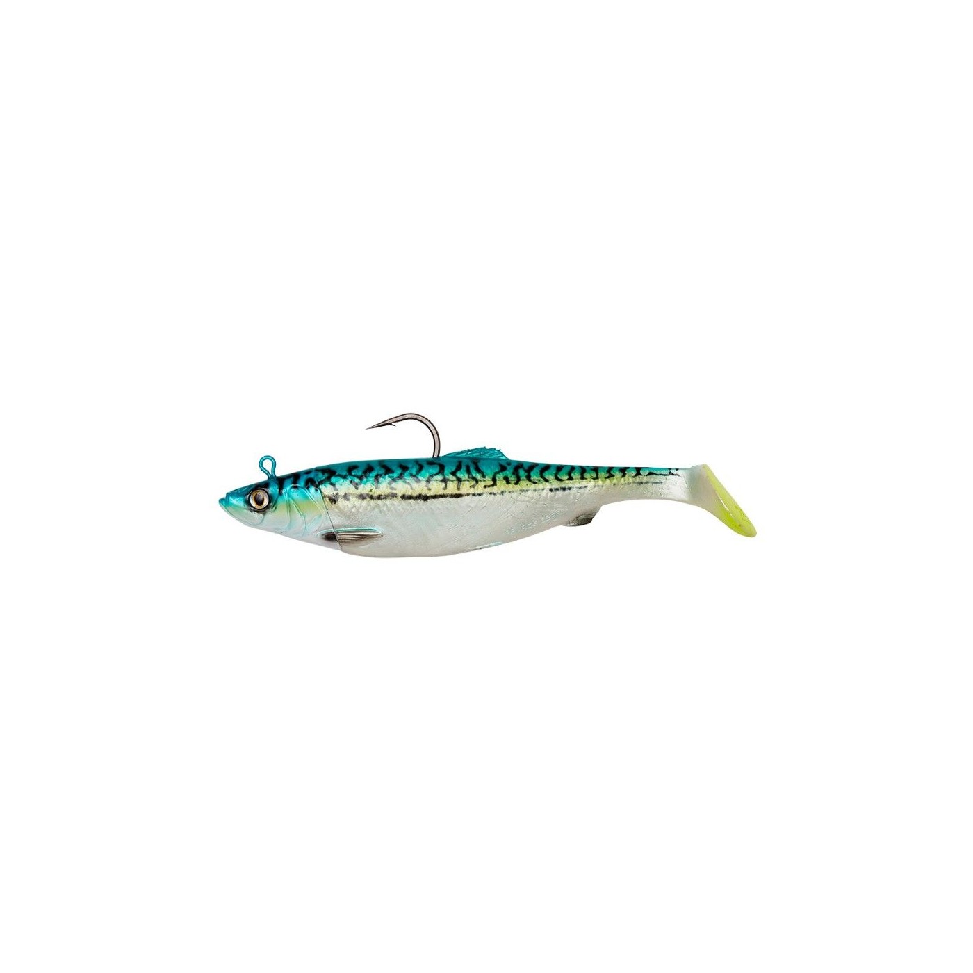 Przynęta gumowa + zapasowy ogon Savage Gear 4D Herring Shad 22cm/200g, Green Mackerel