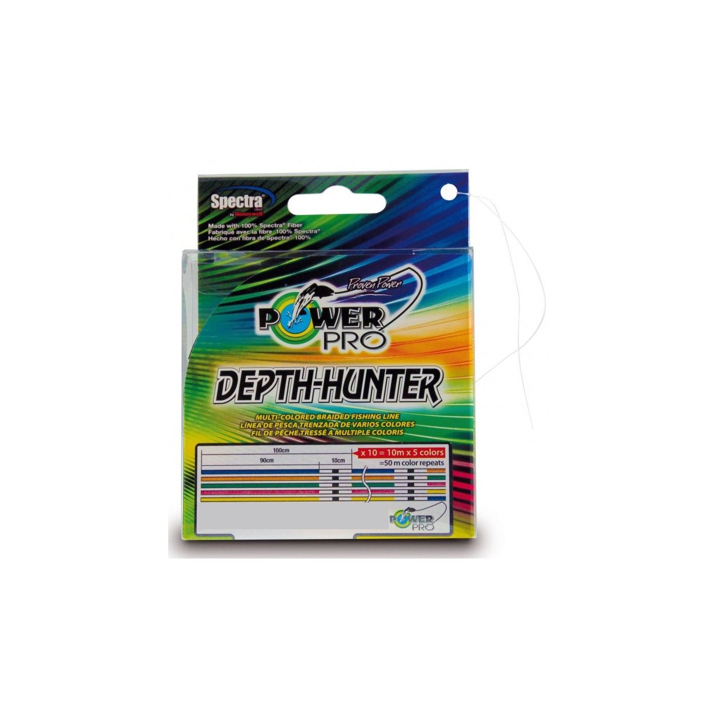 Plecionka Shimano Power Pro Depth Hunter 0,32mm/300m, Multicolor