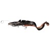 Przynęta gumowa Savage Gear 3D Line Thru Burbot, Black Silver Orange UV