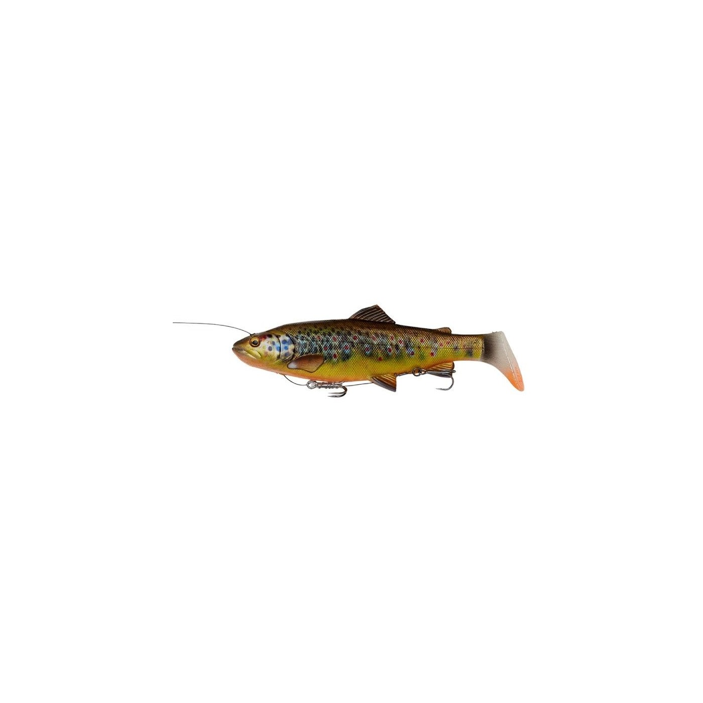 Przynęta gumowa Savage Gear 4D Line Thru Rattle Trout, Brown Trout UV