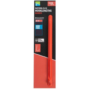 Przypon Preston Innovations Natural N-20 Hooklengths Barbed