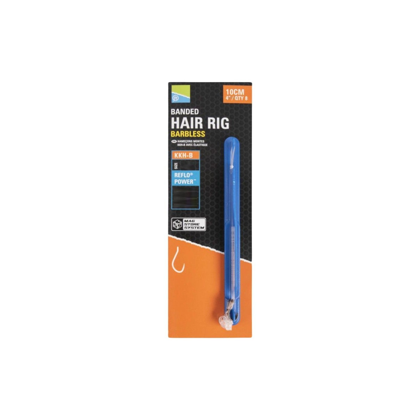 Przypon Preston KKH-B Hair Rigs Banded 10cm (8szt.)