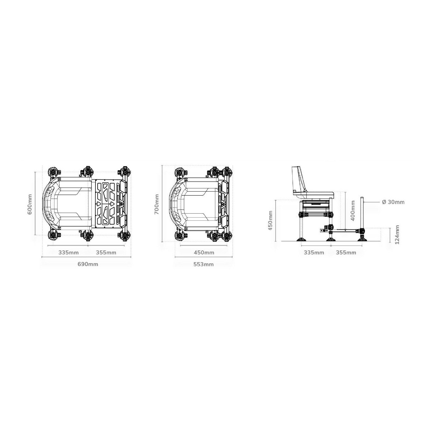 Pudełko/siedzisko/kosz Preston Inception 360