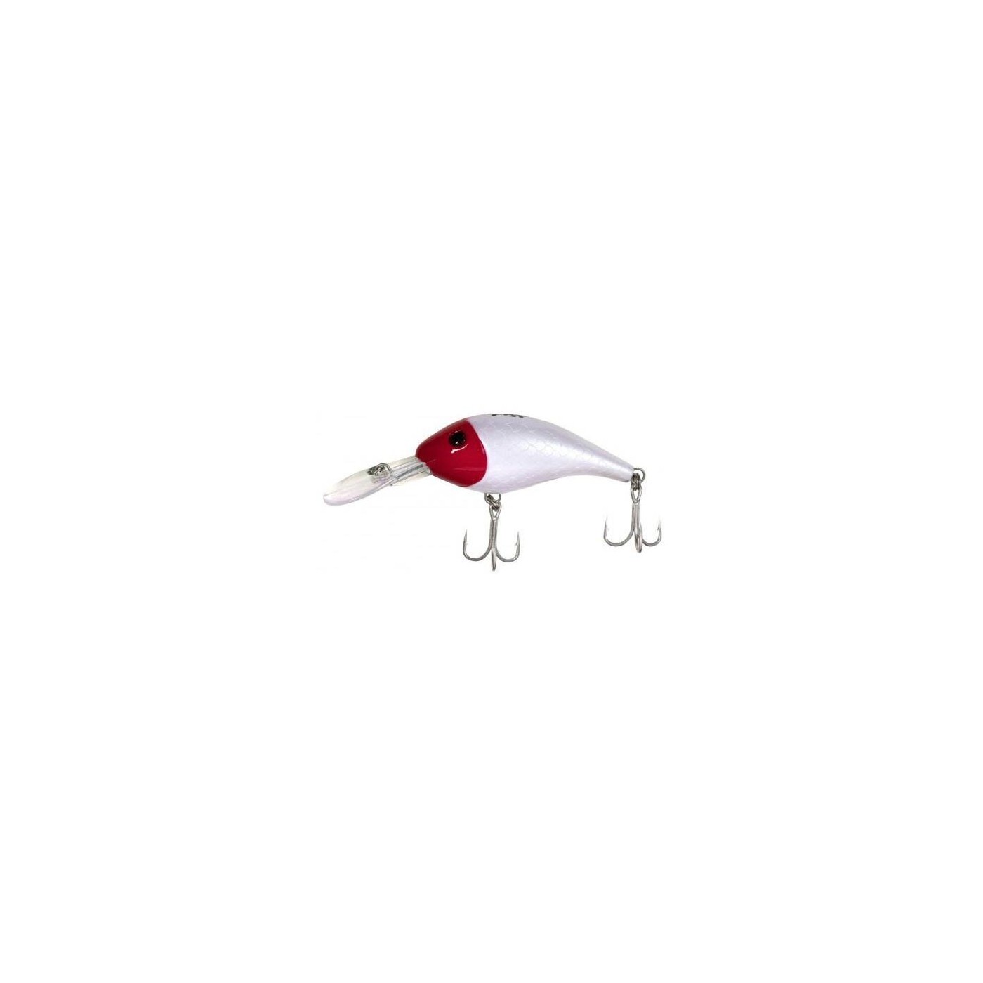 Wobler Black Cat Cranker Sinking 16cm/50g, Red/Glow in the Dark