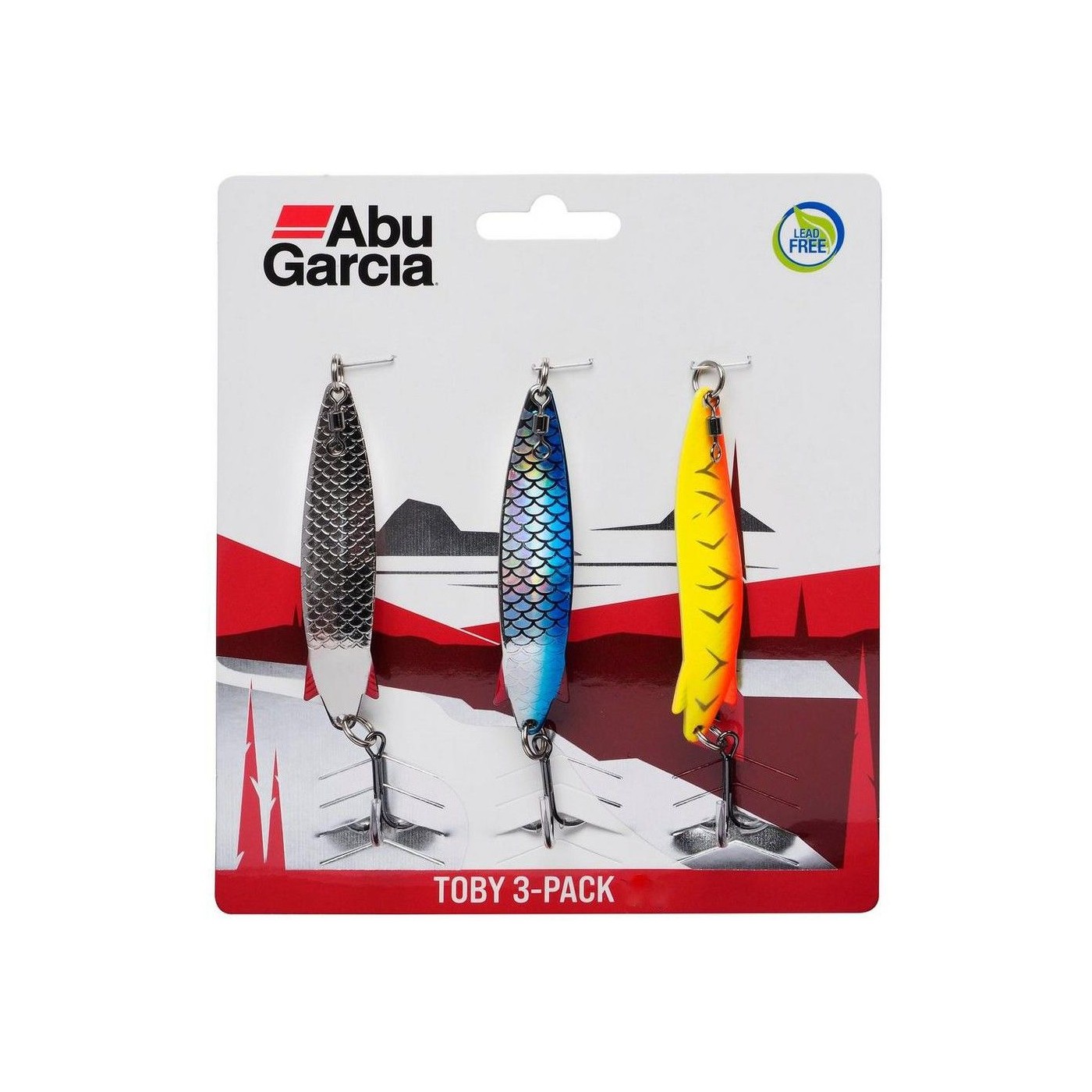Zestaw błystek Abu Garcia Toby 3-Pack LF 5,7cm/10g (3szt.)