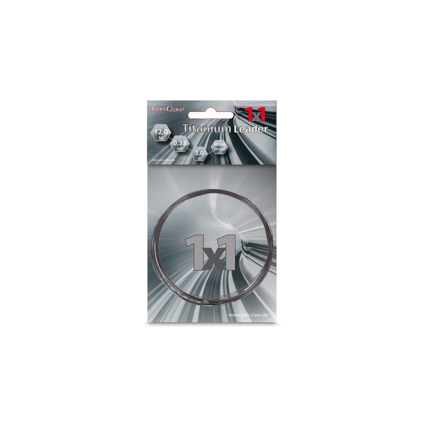 Materiał przyponowy Iron Claw 1x1 Titanium Leader 3m
