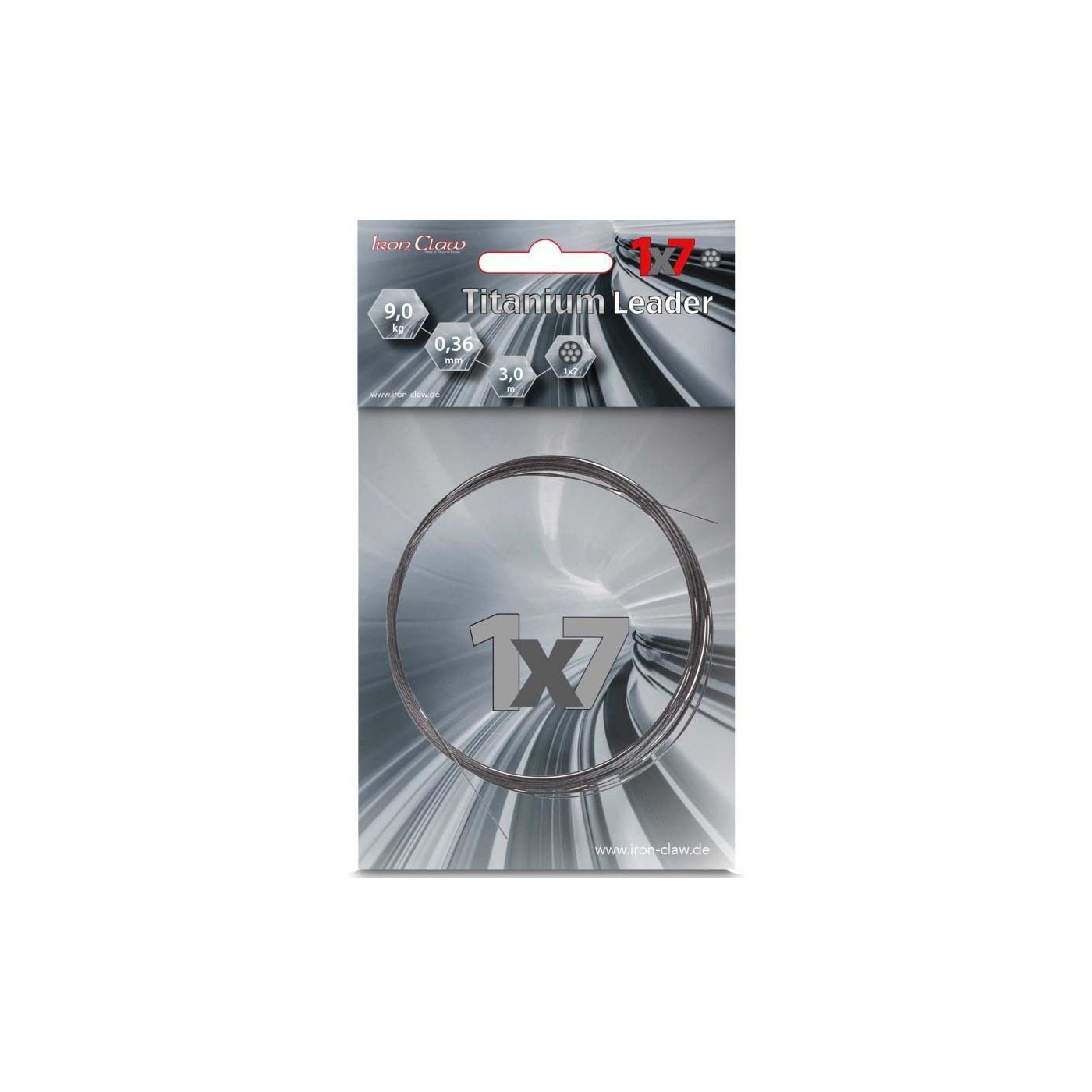 Materiał przyponowy Iron Claw 1x7 Titanium Leader 3m