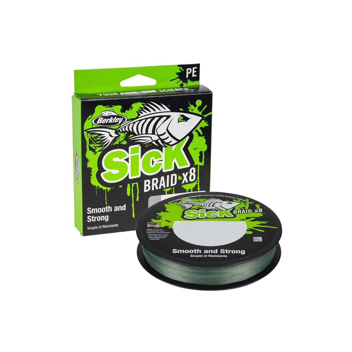 Plecionka Berkley Sick Braid 300m, Moss Green
