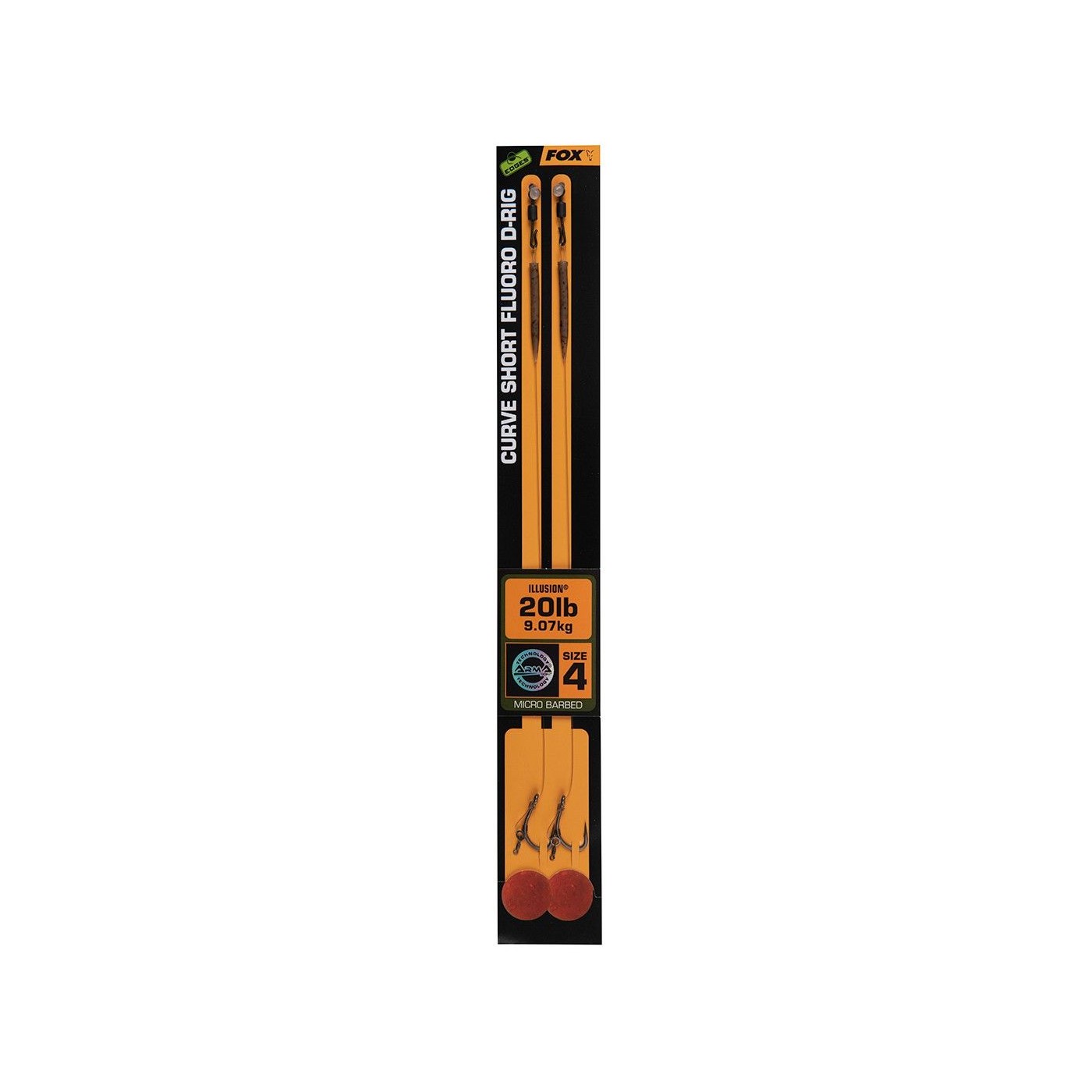 Przypon Fox Edges Curve Short Fluoro D-Rig Illusion (2szt.)