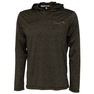 Koszulka Savage Gear Fighter Stretch Hoodie Burnt Olive Melange