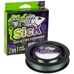 Plecionka + Fluorocarbon Berkley Sick 2 in 1 0,08mm/0,25mm