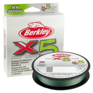 Plecionka Berkley x5 Braid 300m, Low-Vis Green