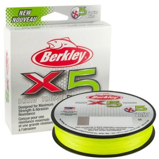 Plecionka Berkley x5 Braid 150m, Flame Green
