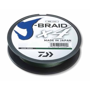 Plecionka Daiwa J-Braid X4 0,19mm/270m ciemnozielona Plecionka Daiwa J-Braid X4 0,19mm/270m ciemnozielona