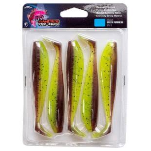 Zestaw przynęt Fox Rage Zander Pro Shad, UV Green Pumpkin (5szt.)