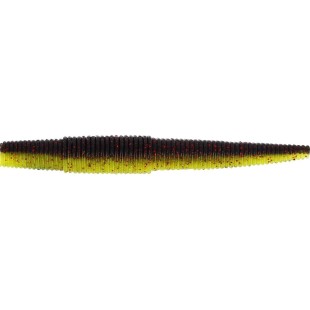 Zestaw przynęt gumowych Westin Ned Worm, Black/Chartreuse