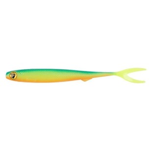 Przynęta gumowa Fox Rage Slick Finesse, UV Blue Back Chartreuse