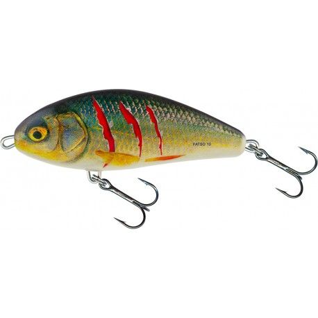 Wobler Salmo Limited Edition Fatso Sinking 10cm/52g, Wounded Real Roach