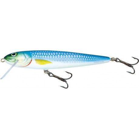 Wobler Salmo White Fish Floating 13cm, Blue Silver - Limited Edition
