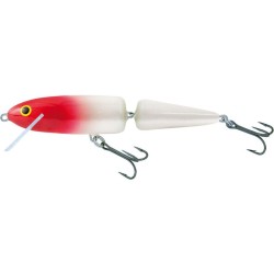 Wobler Salmo White Fish Jointed Deep Runner 13cm/18g, Red Head- Limited Edition