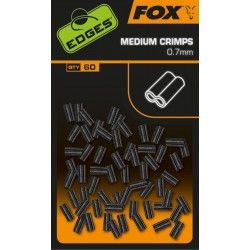 Zaciski Fox Edges Crimps Medium 0,7mm (60szt.)