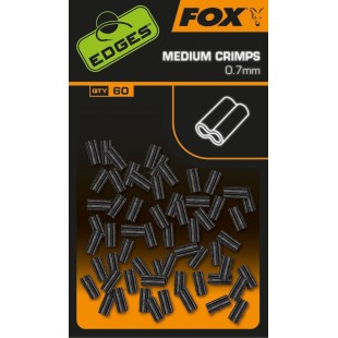 Zaciski Fox Edges Crimps Medium 0,7mm (60szt.)