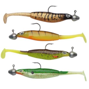 Zestaw przynęt gumowych Berkley Sick Vibe Prerigged Bismuth 12cm/10g (4szt.)