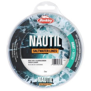 Przypon Berkley Nautil Boat Fluorocarbon Shock Leader 30m, Clear