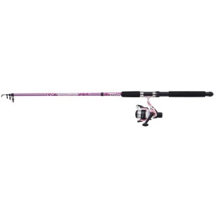 Zestaw wędka + kołowrotek Mitchell Tanager Pink Camo II Tele Spin Combo - 2,10m 7-20g