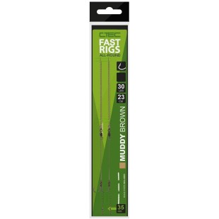 Przypon C-Tec Carp Fast Rigs Muddy Brown 23cm (2szt.)
