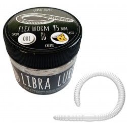 Przynęta gumowa Libra Lures Flex Worm, 001 White