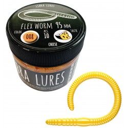 Przynęta gumowa Libra Lures Flex Worm 9,5cm, 008 Dark Yellow