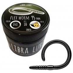 Przynęta gumowa Libra Lures Flex Worm 9,5cm, 040 Black