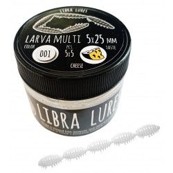 Przynęta gumowa Libra Lures Larva Multi, 001 White