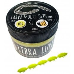 Przynęta gumowa Libra Lures Larva Multi, 006 Hot Yellow