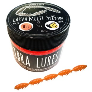 Przynęta gumowa Libra Lures Larva Multi 5x2,5cm, 011 Hot Orange