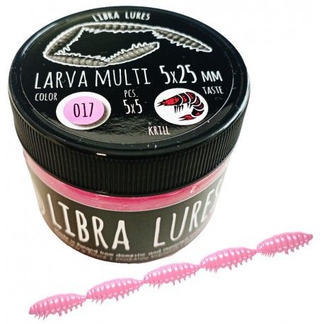Przynęta gumowa Libra Lures Larva Multi 5x2,5cm, 017 Bubble Gum