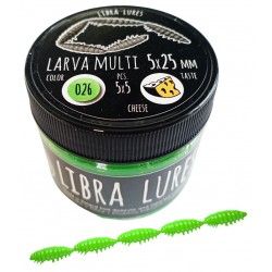 Przynęta gumowa Libra Lures Larva Multi, 026 Hot Green