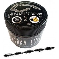 Przynęta gumowa Libra Lures Larva Multi, 040 Black