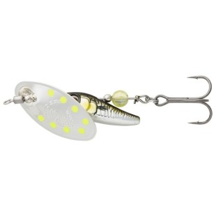 Błystka Savage Gear Sticklebait Spinner Sinking, Green Silver Ayu