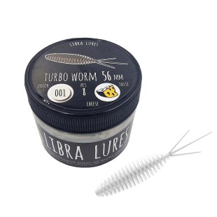Przynęta gumowa Libra Lures Turbo Worm 001 White