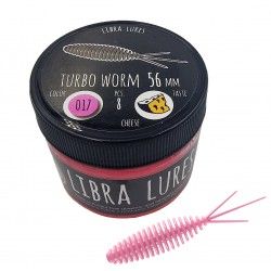 Przynęta gumowa Libra Lures Turbo Worm, 017 Bubble Gum