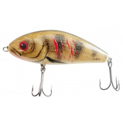 Wobler Salmo Fatso Floating 14cm/85g, Wounded Emerald Perch - Limited Edition