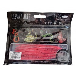 Przynęta gumowa Libra Lures Bass Fat Boy Wacky Worm 12,8cm, 019 Hot Pink With Black Pepper (8szt.)